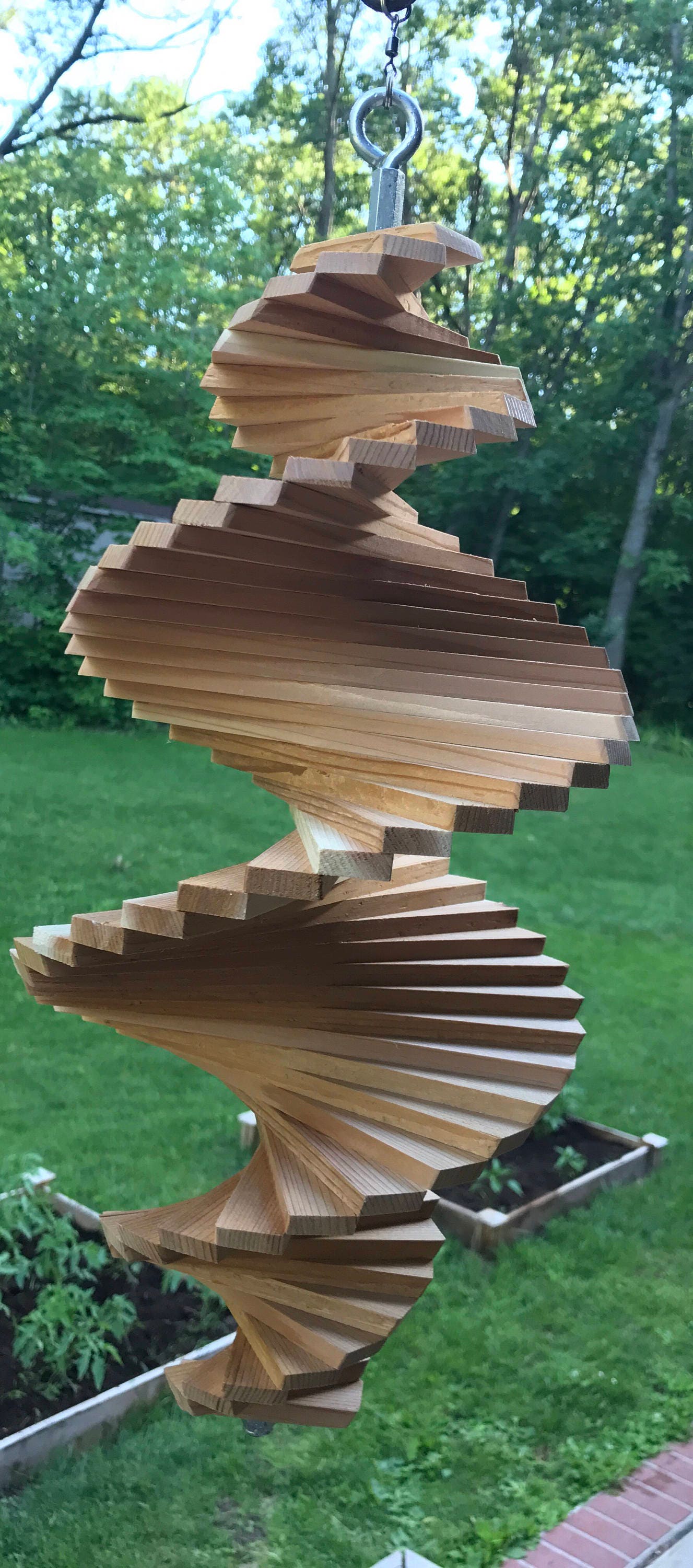 18 inch Cedar Wood Wind Spinner