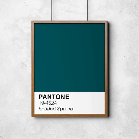 Pantone Print Shaded Spruce Pantone fall trends 2017 colour