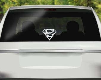Superman Seahawks Decal - Seattle Seahawks Decal - Seattle - Seahawks Sticker - Seattle Sticker - Bumper sticker - Vinyl Decal - Car Sticker