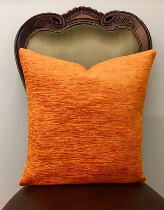 Orange Boho Throw Pillows Orange Pillow Covers Rustic