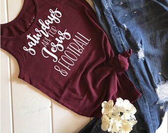 Saturdays are for Jesus and Football SVG, PDF, PNG, Dxf Design. Instant Download.
