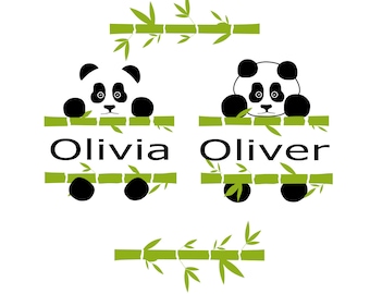 Panda SVG Panda svg files Animal SVG Svg file for Cricut Svg file for Silhouette Vector cut files Svg DXF Png Eps