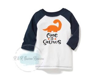 One a saurus, Dinosaur Birthday Shirt, First Birthday Boy Outfit, One Birthday Shirt, Cake Smash Outfit , Birthday boy outfit, 1st Birthday