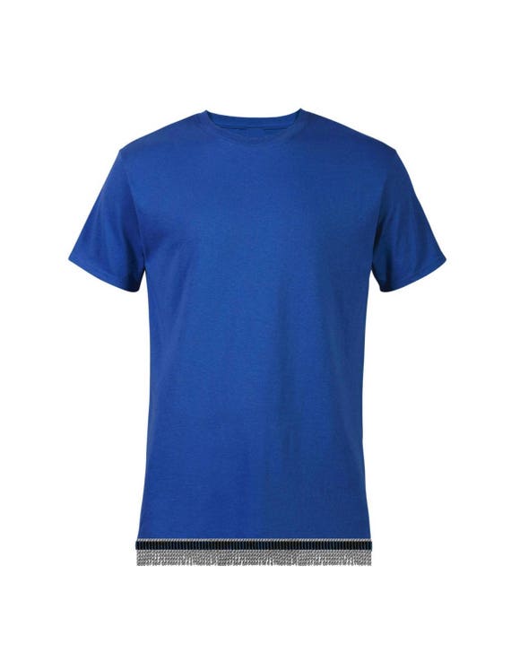 Men's Royal T-Shirt with Fringes perfect for Hebrew