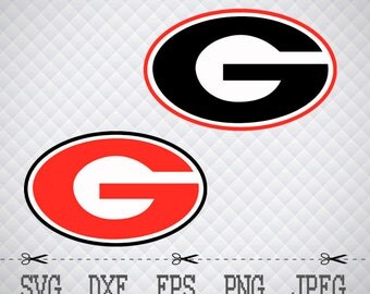 Georgia Bulldogs Logo SVG DXF EPS Png Digital Cut Vector Files for Silhouette Studio Cricut Design Space Cameo & Cricut Explore Vinyl Decal