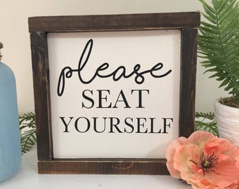 Bathroom Sign Etsy please seat yourself | etsy Bathroom Sign Etsy please seat yourself | etsy