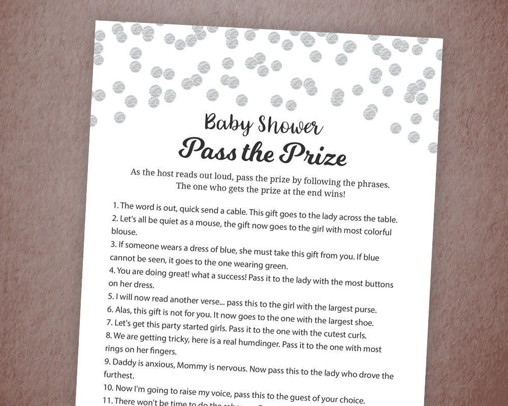 Pass The Gift Baby Shower Game Baby Showers Ideas