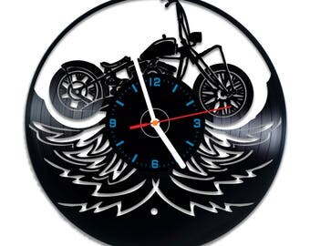 Harley Davidson Vinyl Wall Clock Nice Home Decor Best Gift Idea For Any Occasion Harley Davidson Vinyl Wall Clock Nice Home Decor Best Gift Idea For Any Occasion