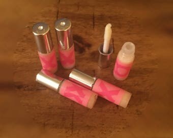 Shea Butter lip balm - combined shipping, bubblegum flavor, vit E, coconut oil, moisturizing, soothing