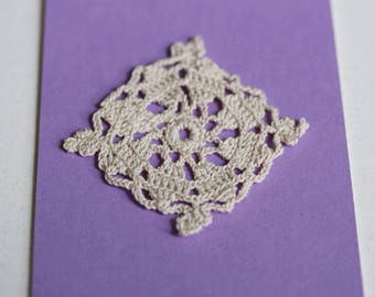 Hand Crocheted Lace Square