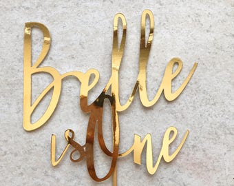 Custom First Birthday Cake Topper