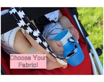 Cup Strap, Stroller Strap, Sippy Cup Strap, Cup Leash, Baby Shower Gifts