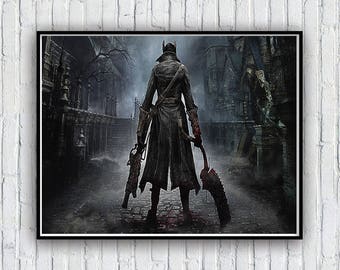 Bloodborne Dark souls Poster, Bloodborne Dark souls Poster Print, Available in 4 sizes