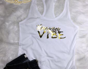 Metallic Gold Honeymoon Tank, Newlywed Shirt, Mrs Shirt, Honeymoon Vibes, Newlyweds, Honeymoon, Bride Gift, Just Married Shirt, Honeymooning