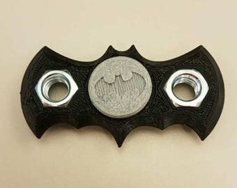 Batman Fidget Spinner Batman Figet Toy Batman Fidget Spinner with Hex Nuts 608zz Skater Bearings Batman Fidget Caps Batman Spinner with Logo