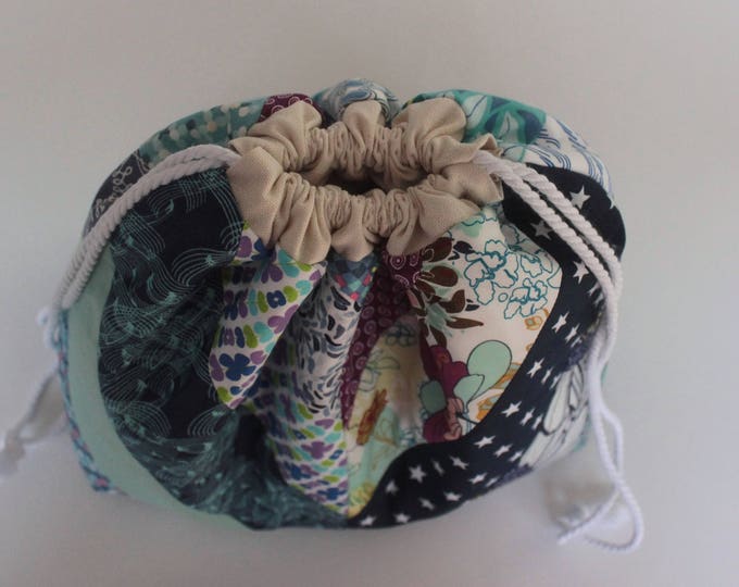 Project Bag for knitters Large drawstring