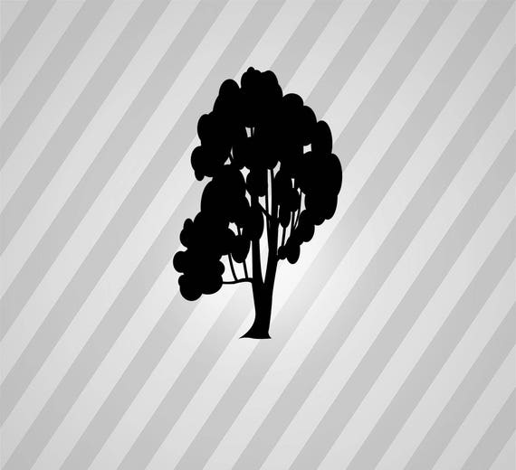 Download Tree Cottonwood Silhouette Trees Svg Dxf Eps Silhouette Rld