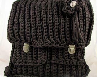 Form yarn HOOOKED Brown Satchel bag