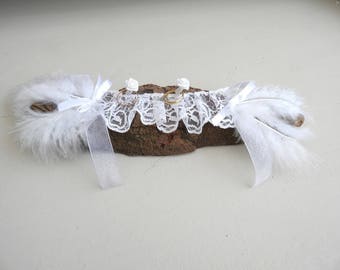 Wedding ring bearer pillow * Driftwood country style