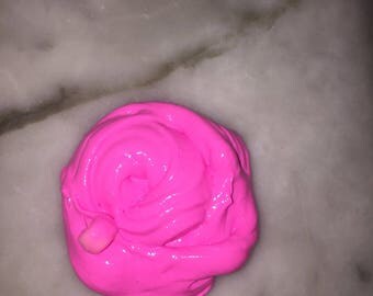 Neon Pink Glow in the Dark Slime