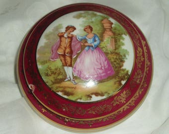 Vintage Limoges Fragamond Powder Bowl Trinket Dish