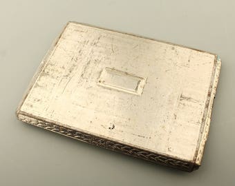 Vintage Metal Cigarette Case, Silver, Gold, Joint Case, Marijuana Case