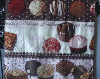 Napkin "Heart delight", 25 x 25, sold by 3, for collage