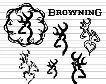 Browning SVG Bundle, Browning Logo SVG , Browning clipart, deer svg, hunting svg, svg files for silhouette, cut files, cricut, vector, dxf