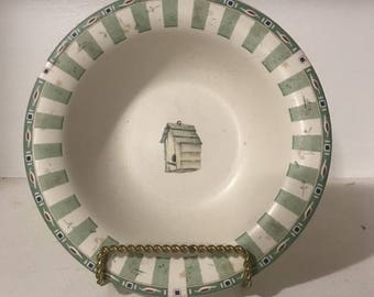 Pfaltzgraff Naturewood 7" Soup Cereal Bowl Birdhouse