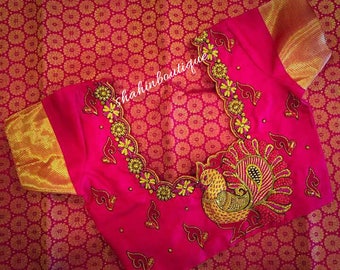 Pink saree | Etsy