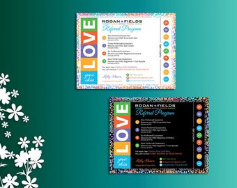 Rodan and Fields Preferred Customer, Rodan + Fields Referral Program Cards, Punch Cards, Free Regimeness Cards, Digital Files RF01