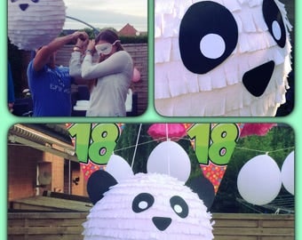 black and white panda pinata 60cm round