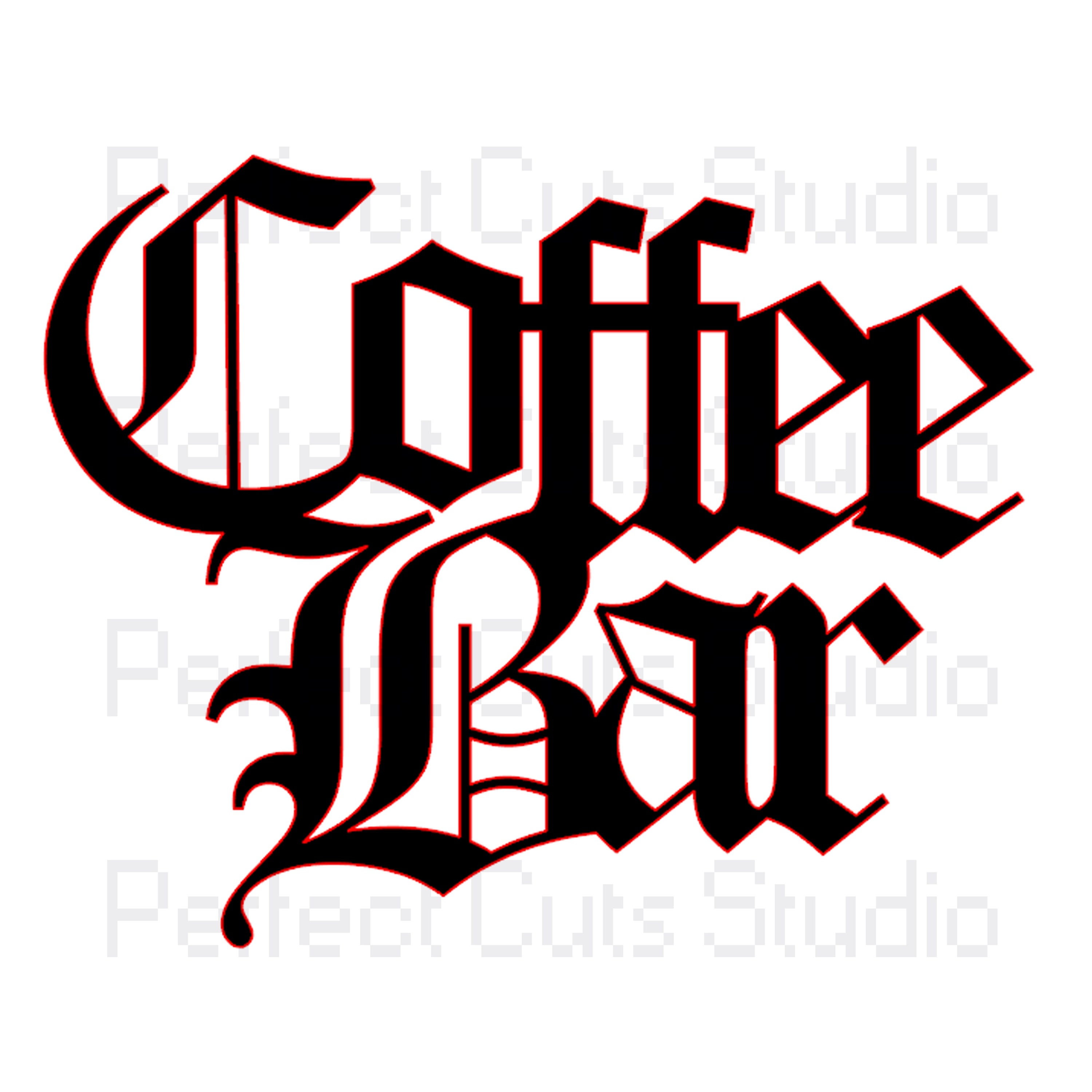 Download Coffee Bar SVG and Studio 3 Cut File for Cricut Silhouette Files House Files Shop Cafe Lover ...