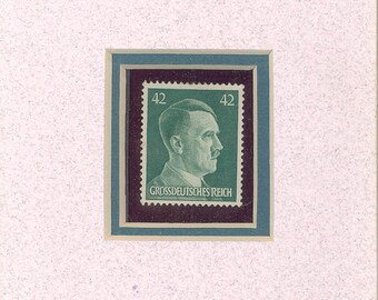 Hitler,Germany,WWII,stamp art,