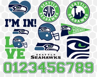 Seattle Seahawks SVG, Seattle Seahawks Files, Instant Download Football Files, Cricut, Cameo, Vinyl Machine, DXF EPS png jpg pdf - 015