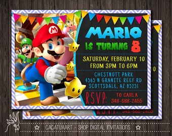 Mario Bros Invitations 7