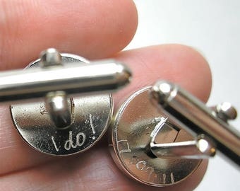SUMMER SALE Engravable Cufflinks, Custom Cufflinks, Engraved Gifts, Groomsmen Gift, World Map Cufflinks for Groom