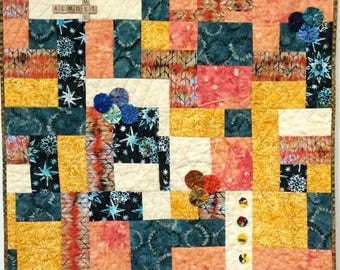 Festival Sale Just Before Dusk 36x45 inch quilted wallhanging