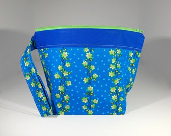 Mini zip - Lined Project Bag - 100% Cotton