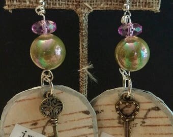 super sale PAPER MACHE EARRINGS