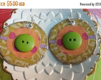 super sale paper mache earrings