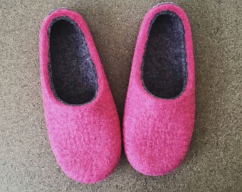 Felted wool slippers and felt fashion by Onstail on Etsy