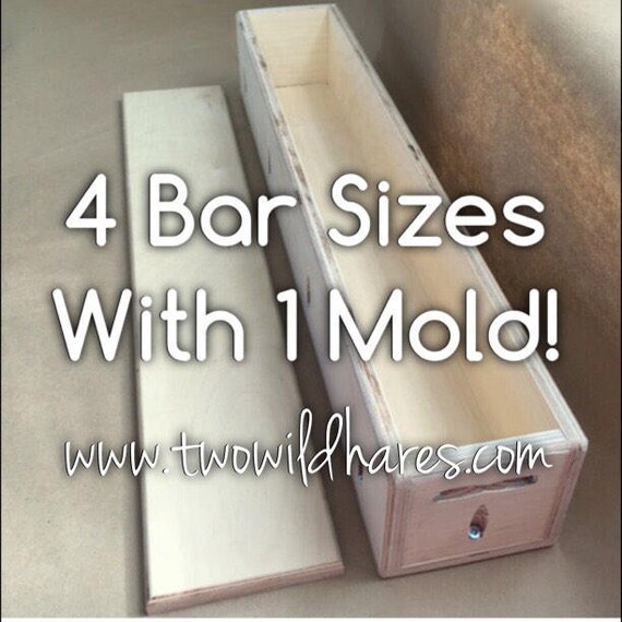 8lb SOAP MOLD 4 Bar Sizes From 1 Mold Including Tall