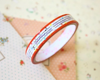 Delightful Song colorful cartoon deco tape