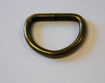 D Rings 25mm - Antique Brass