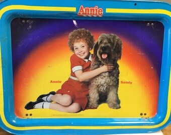 Annie, the Broadway Musical Metal TV Tray 1980s