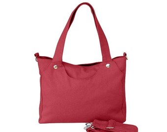 On Sale 20% off Red bag, womens bag, messenger bag, shoulder bag, womens purses, canvas bag for women