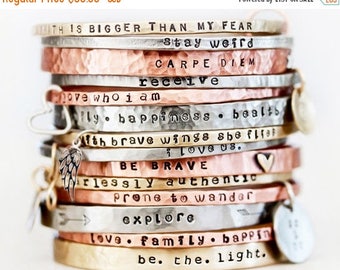 BACK 2 SCHOOL SALE Jewelry / Gift / Graduation Gift / Gift for Her / Inspirational Bracelet / Mantra / Power Phrase Bracelet / Her Birthday
