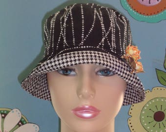 Chemo Hat Bucket Hat Made in the USA ( For Size Guide, see 'Item Details' below photos) SMALL/MEDIUM