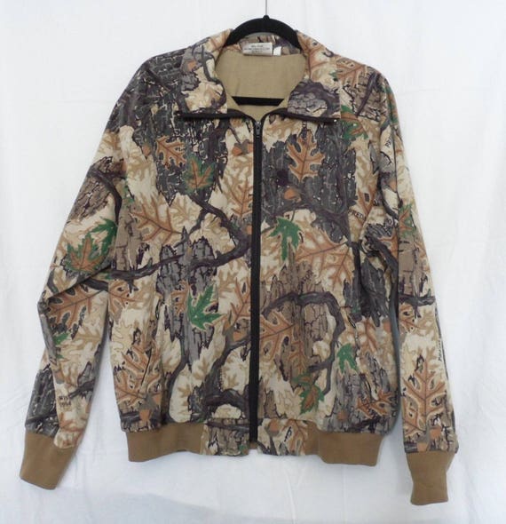 Vintage Camouflage Camo Hunting Jacket Predator Oak Tree